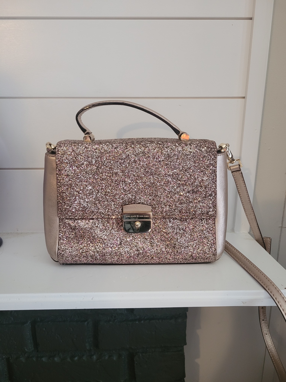 Kate Spade Glitter Pink Crossbody Purse